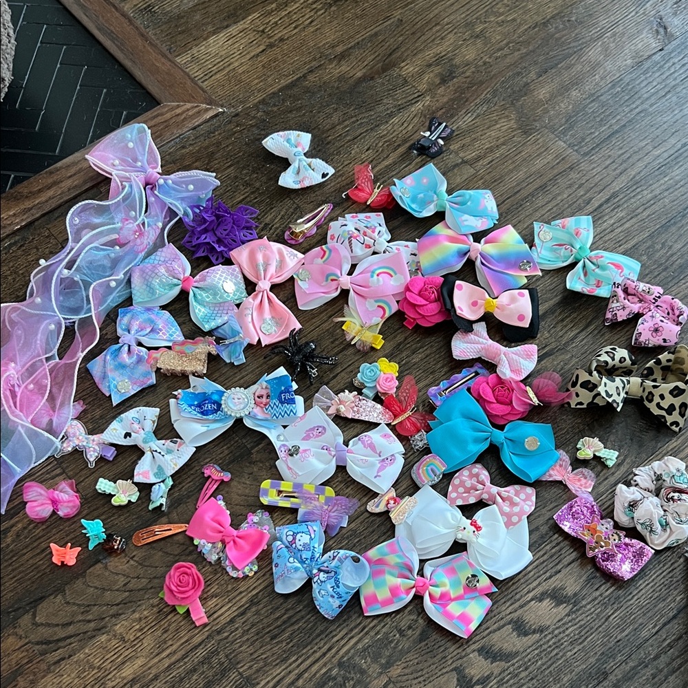 Colorful Hair Bow Collection- over 50 pieces